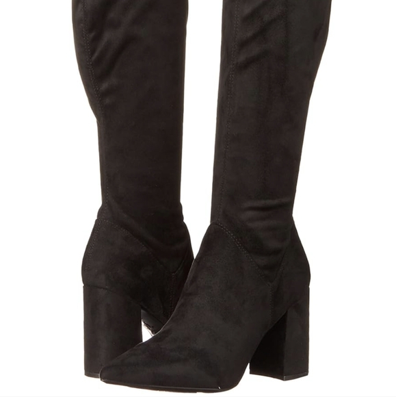 NEW in Box Nine West Ceeya9X92 Women's Over-The-Knee Boots Sz 7 Lace-up Back - Picture 3 of 12